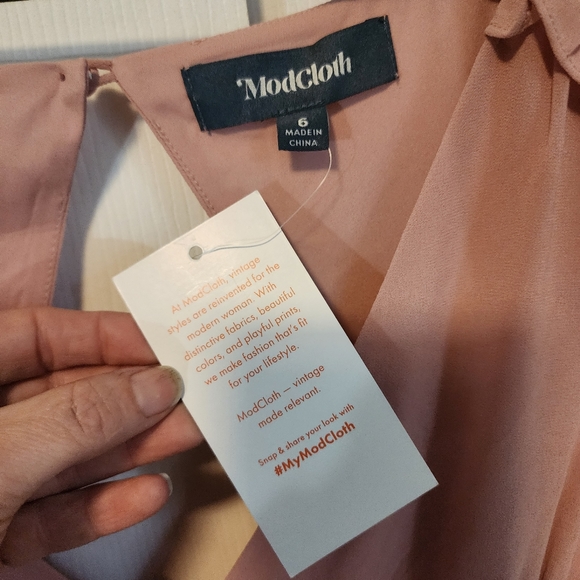 NEW ModCloth You're Flowing Places Maxi Dress in Mauve Rose - Picture 10 of 12